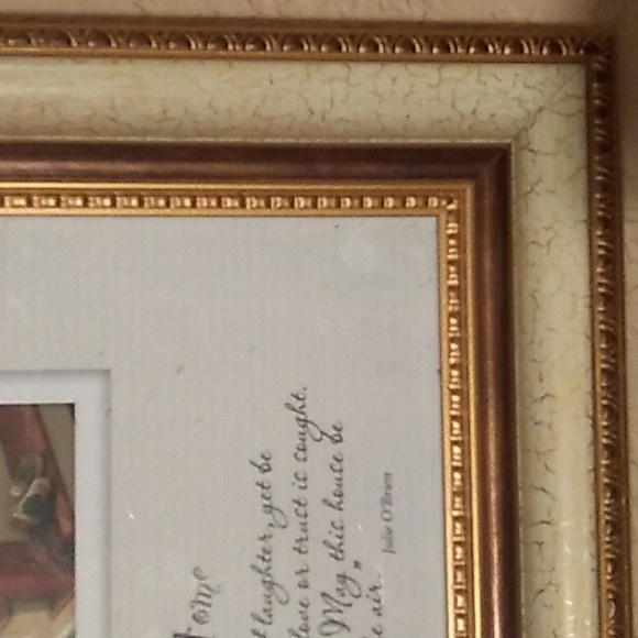 ⚜️ Framed ART Gold "MAY this HOUSE BE KNOW as HOME" Prayers 🙏🏽 - Picture 3 of 16